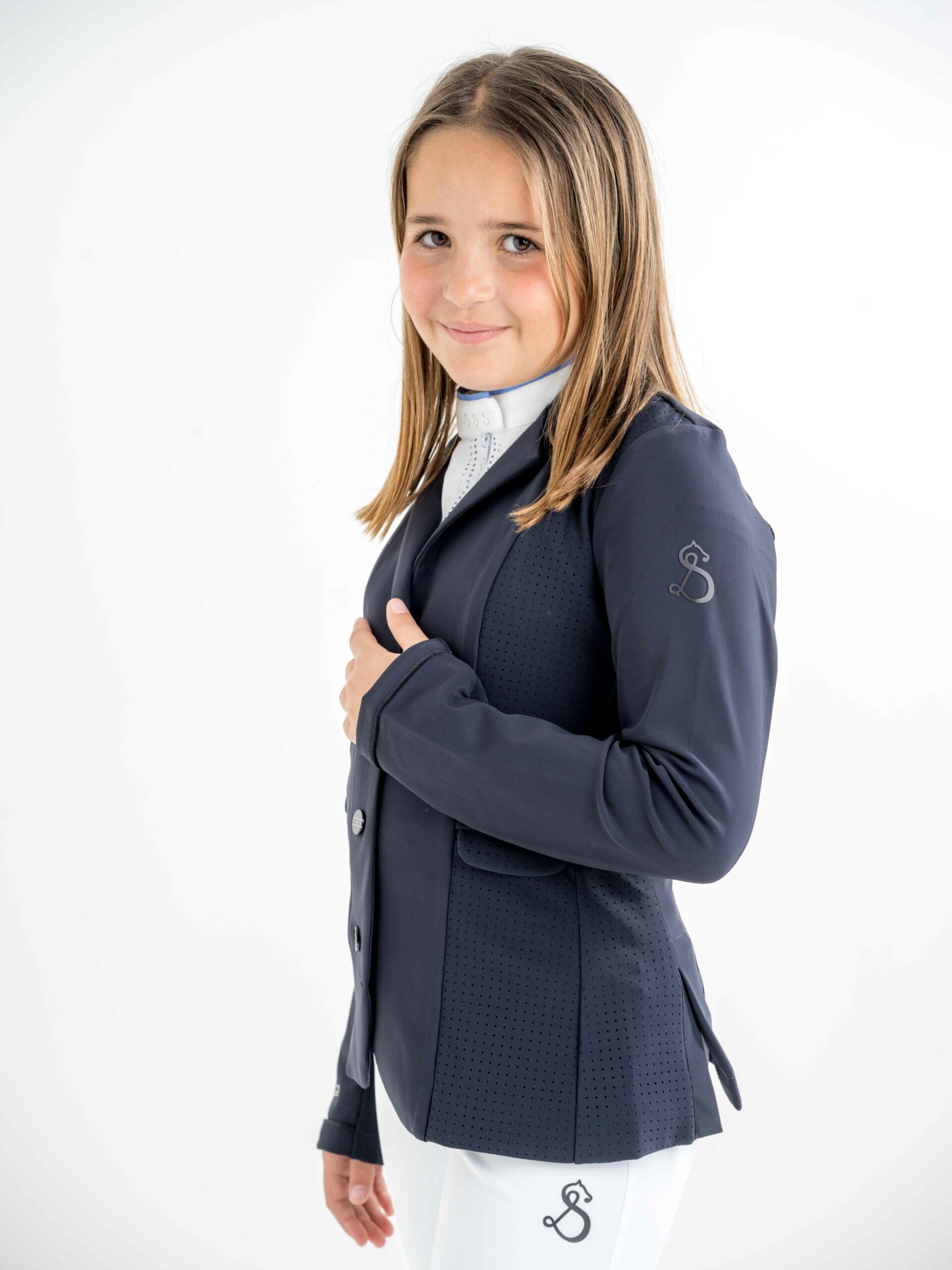 Veste fille Mini Agatha Bleu Nuit – Image 2